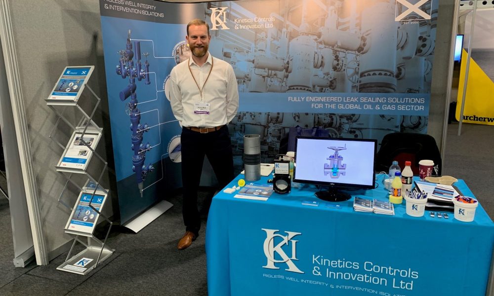 Kevin Watt at the Kinetics Controls Innovation I Co TA Conference Exhibition Stand